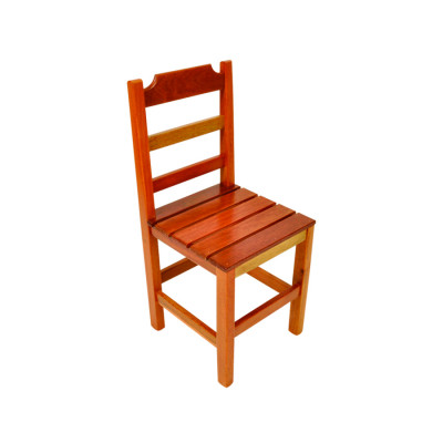 Cadeira Fixa De Madeira Paulista Com Assento Ripado - Natural