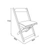 Cadeira Dobravel De Madeira Estofada Verde - Imbuia - 3
