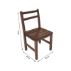 Cadeira Floripa De Madeira Ideal Para Bar E Restaurante - Imbuia - 2