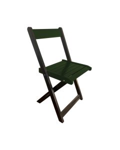 Cadeira de Madeira Dobrável Verde