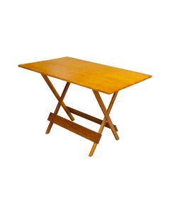 Mesa para Area de Lazer Dobrável de Madeira 1,20x70 - Natural