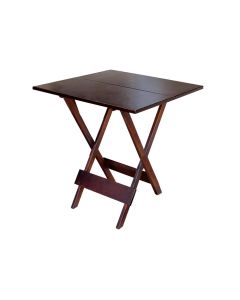 Mesa para Area de Lazer Dobrável de Madeira 70x70 - Imbuia